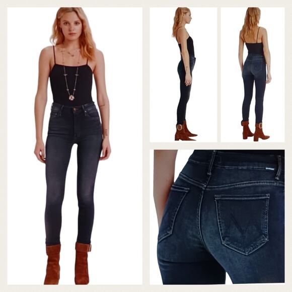 Mother High Waisted Looker Coffee Tea or MeGUC $220Size 26J1277